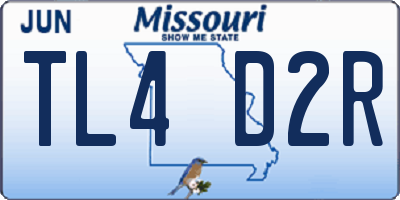 MO license plate TL4D2R