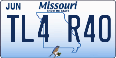MO license plate TL4R4O