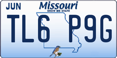 MO license plate TL6P9G