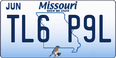 MO license plate TL6P9L