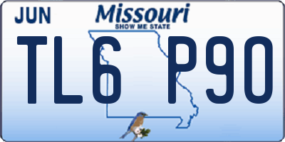 MO license plate TL6P9O