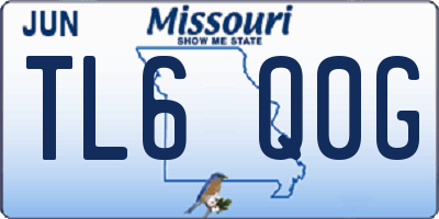 MO license plate TL6Q0G
