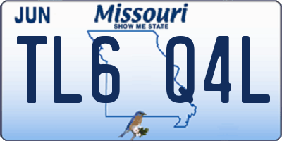 MO license plate TL6Q4L