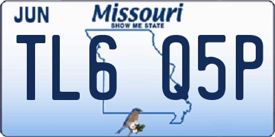 MO license plate TL6Q5P