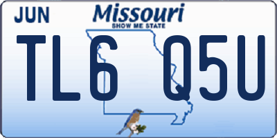 MO license plate TL6Q5U
