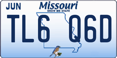 MO license plate TL6Q6D