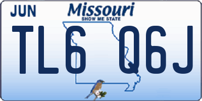 MO license plate TL6Q6J