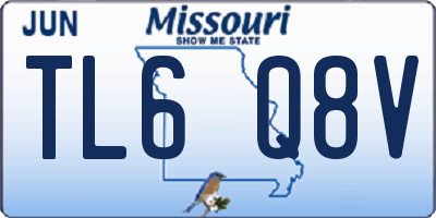 MO license plate TL6Q8V