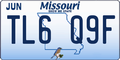 MO license plate TL6Q9F