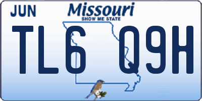 MO license plate TL6Q9H