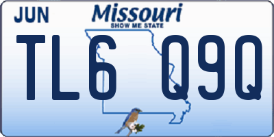 MO license plate TL6Q9Q