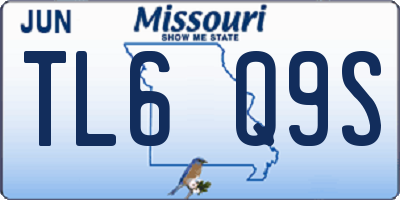 MO license plate TL6Q9S