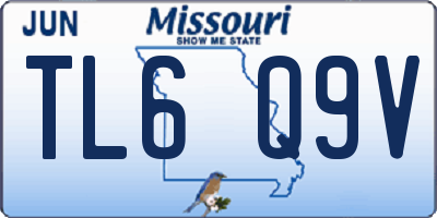 MO license plate TL6Q9V
