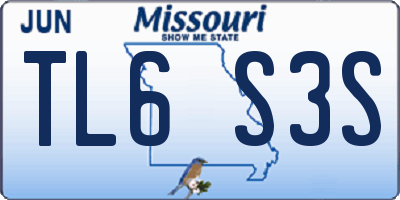 MO license plate TL6S3S