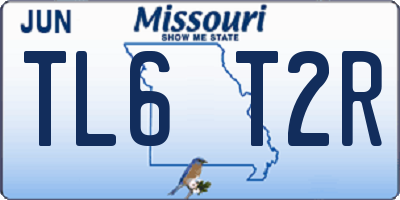 MO license plate TL6T2R