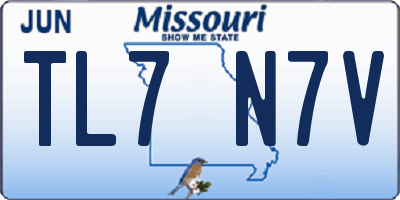 MO license plate TL7N7V