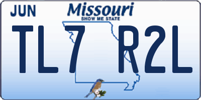 MO license plate TL7R2L