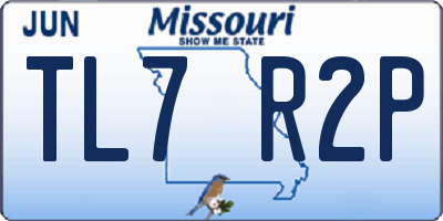 MO license plate TL7R2P