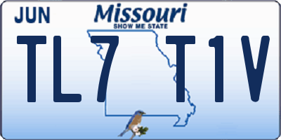 MO license plate TL7T1V
