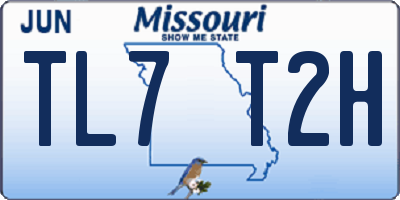 MO license plate TL7T2H