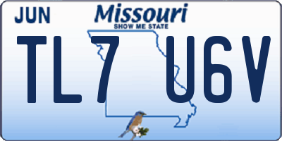 MO license plate TL7U6V