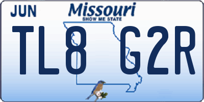 MO license plate TL8G2R