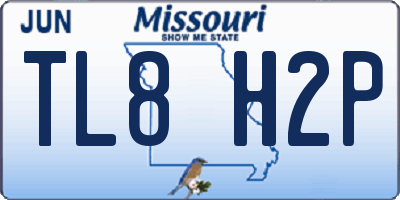 MO license plate TL8H2P