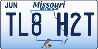 MO license plate TL8H2T