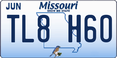 MO license plate TL8H6O