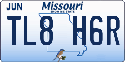 MO license plate TL8H6R