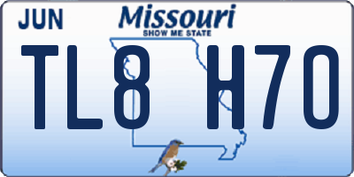 MO license plate TL8H7O