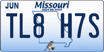 MO license plate TL8H7S