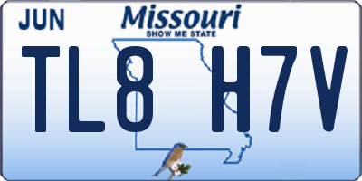 MO license plate TL8H7V