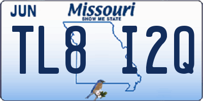 MO license plate TL8I2Q