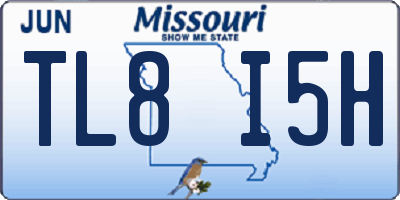 MO license plate TL8I5H
