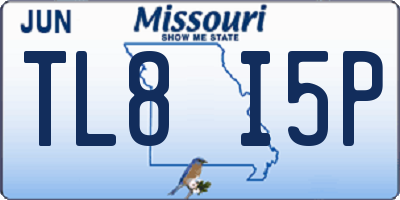 MO license plate TL8I5P