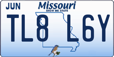 MO license plate TL8L6Y