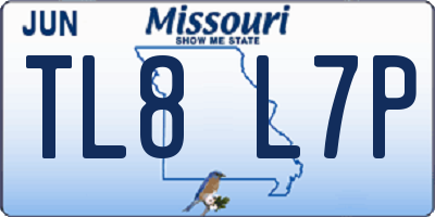 MO license plate TL8L7P