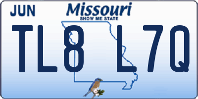 MO license plate TL8L7Q
