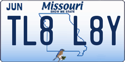 MO license plate TL8L8Y