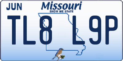 MO license plate TL8L9P