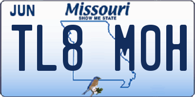 MO license plate TL8M0H