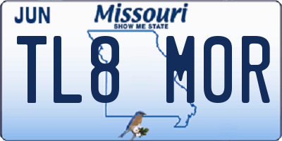 MO license plate TL8M0R