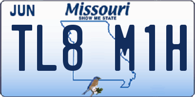 MO license plate TL8M1H