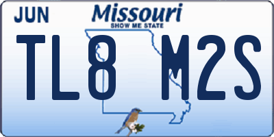 MO license plate TL8M2S