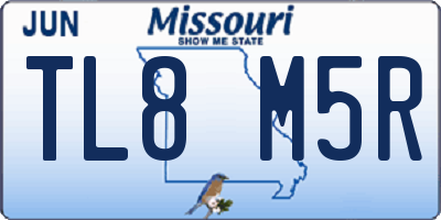 MO license plate TL8M5R