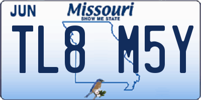 MO license plate TL8M5Y