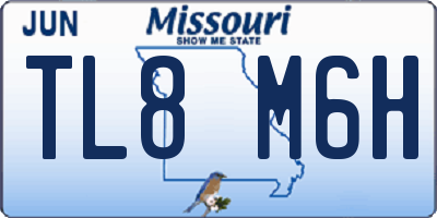 MO license plate TL8M6H