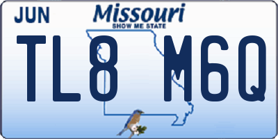 MO license plate TL8M6Q