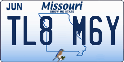 MO license plate TL8M6Y